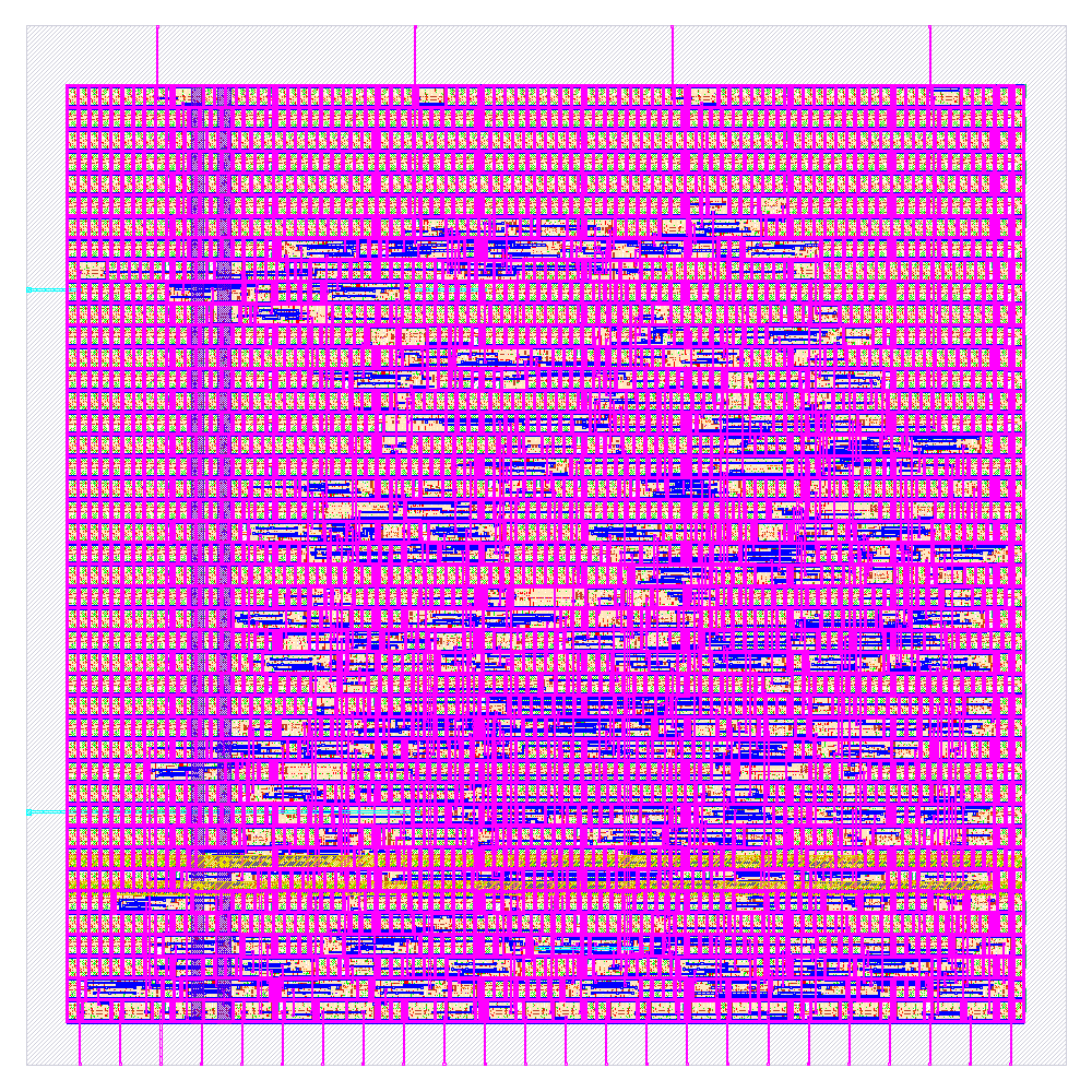 Final layout of SPI GPIO peripheral