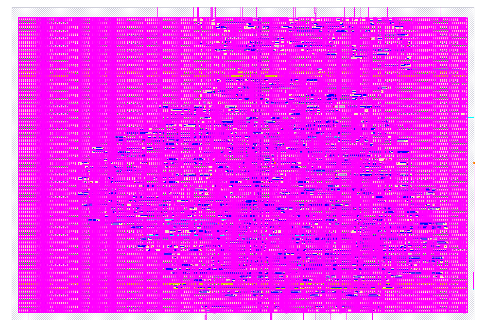 Final layout of A real CPU on Tiny Tapeout